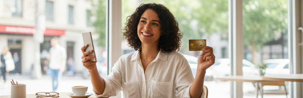 Happy family with financial security